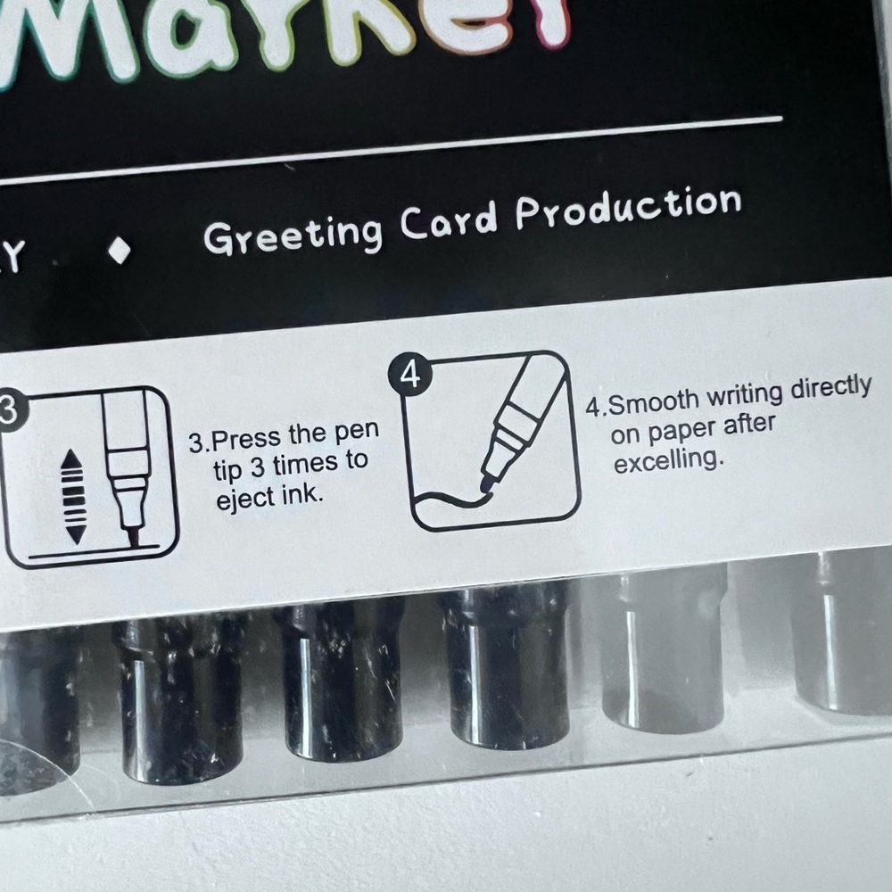 Outline Markers Set of 12 Multicolored NEW - Picture 10 of 10